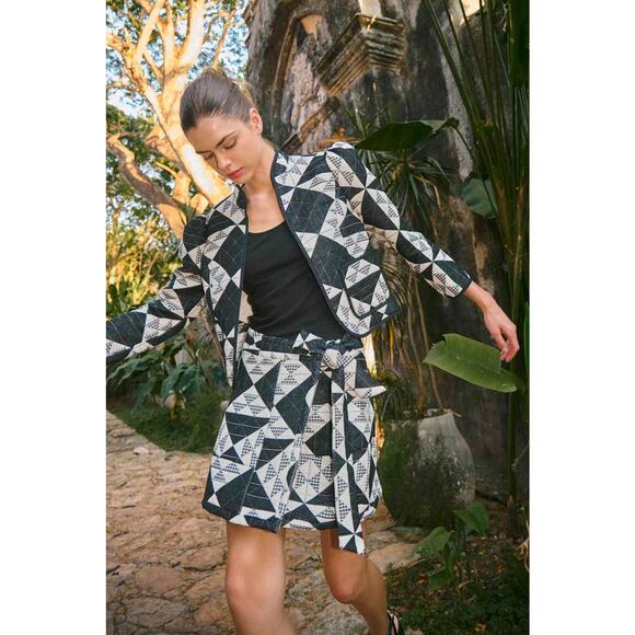 HUNTER BELL Dresses & Skirts - Hunter Bell Bay Skirt in Quilted Gingham 6